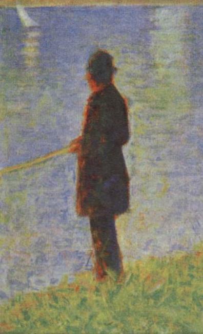 Georges Seurat Angler oil painting picture